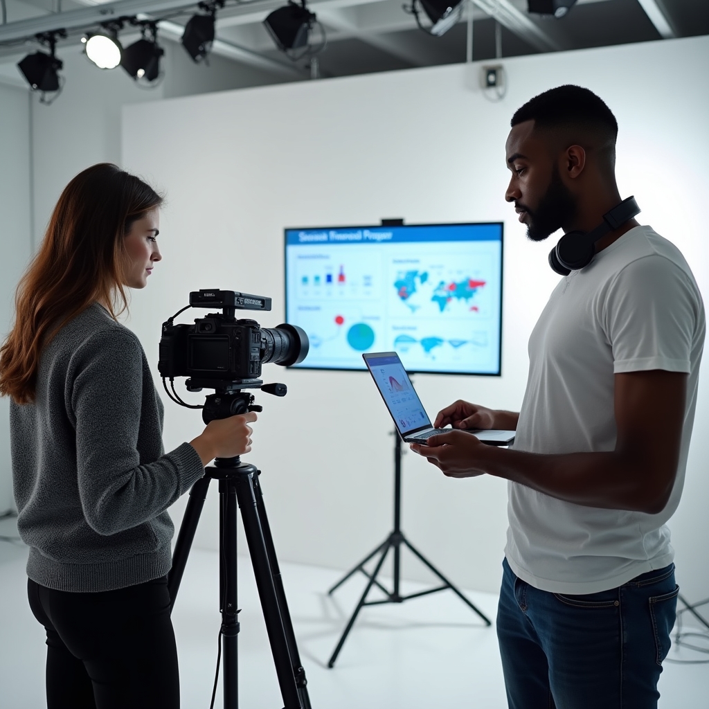 Proces tvorby videotutoriálu v štúdiu Žurnál24 Digital